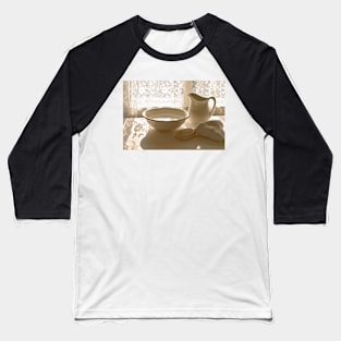 Wash Bowl and Pitcher. Baseball T-Shirt